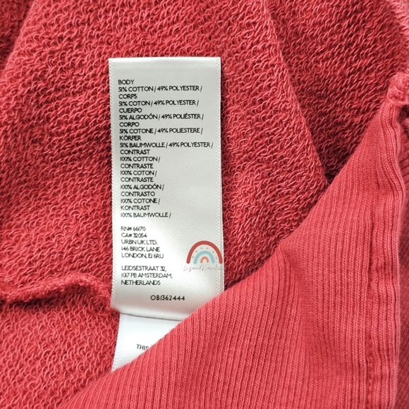 New! FP We The Free Camden Sweatshirt in Dark Red NWT - Picture 14 of 14